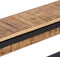 vidaXL - Kapstok - 87x10x27 - cm - massief - ruw - mangohout