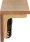 vidaXL - Kapstok - 90x16x16 - cm - massief - eikenhout