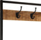 vidaXL - Kapstok - 90x35x180 - cm - massief - mangohout - en - ijzer