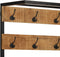 vidaXL - Kapstok - met - schoenenrek - 68x30x182 - cm - massief - ruw - mangohout