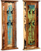 vidaXL - Kapstokken - 2 - st - 38x100 - cm - massief - gerecycled - hout