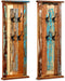 vidaXL - Kapstokken - 2 - st - 38x100 - cm - massief - gerecycled - hout