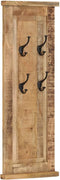 vidaXL - Kapstokken - 2 - st - 38x100 - cm - massief - mangohout