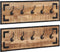 vidaXL - Kapstokken - 2 - st - 80x8x25 - cm - massief - ruw - mangohout