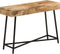 vidaXL - Kaptafel - 105x35x75 - cm - massief - ruw - mangohout - en - ijzer