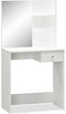 vidaXL - Kaptafel - 75x40x141 - cm - bewerkt - hout - wit