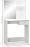 vidaXL - Kaptafel - 75x40x141 - cm - bewerkt - hout - wit