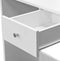 vidaXL - Kaptafel - 75x40x141 - cm - bewerkt - hout - wit