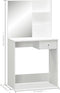 vidaXL - Kaptafel - 75x40x141 - cm - bewerkt - hout - wit
