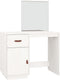 vidaXL - Kaptafel - 95x50x134 - cm - massief - grenenhout - wit