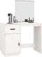 vidaXL - Kaptafel - 95x50x134 - cm - massief - grenenhout - wit
