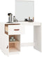 vidaXL - Kaptafel - 95x50x134 - cm - massief - grenenhout - wit