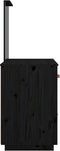vidaXL - Kaptafel - 95x50x134 - cm - massief - grenenhout - zwart