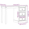 vidaXL - Kaptafel - Corona - 110x47x75 - cm - massief - grenenhout