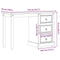 vidaXL - Kaptafel - Corona - 110x47x75 - cm - massief - grenenhout