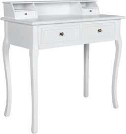 vidaXL - Kaptafel - Femke - met - lades - wit