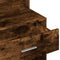 vidaXL - Kaptafel - met - kastje - 80x35x132 - cm - gerookt - eikenkleurig