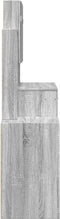 vidaXL - Kaptafel - met - kastje - 80x35x132 - cm - grijs - sonoma - eikenkleurig