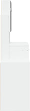 vidaXL - Kaptafel - met - kastje - 80x35x132 - cm - wit