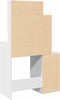 vidaXL - Kaptafel - met - kastje - 80x35x132 - cm - wit