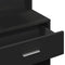 vidaXL - Kaptafel - met - kastje - 80x35x132 - cm - zwart