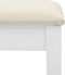vidaXL - Kaptafel - met - kruk - 65x36x128 - cm - paulowniahout - MDF - wit