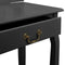 vidaXL - Kaptafel - met - kruk - 65x36x128 - cm - paulowniahout - MDF - zwart