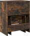 vidaXL - Kaptafel - met - krukje - 60x40x113,5 - cm - gerookt - eikenkleurig