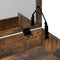 vidaXL - Kaptafel - met - krukje - 60x40x113,5 - cm - gerookt - eikenkleurig