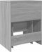 vidaXL - Kaptafel - met - krukje - 60x40x113,5 - cm - grijs - sonoma