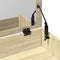 vidaXL - Kaptafel - met - krukje - 60x40x113,5 - cm - sonoma - eikenkleurig