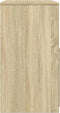 vidaXL - Kaptafel - met - krukje - 60x40x113,5 - cm - sonoma - eikenkleurig