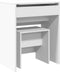 vidaXL - Kaptafel - met - krukje - 60x40x113,5 - cm - wit