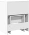 vidaXL - Kaptafel - met - krukje - 60x40x113,5 - cm - wit