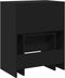 vidaXL - Kaptafel - met - krukje - 60x40x113,5 - cm - zwart
