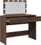 vidaXL - Kaptafel - met - LED - 100x40x120 - cm - bruin - eikenkleurig