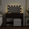 vidaXL - Kaptafel - met - LED - 100x40x120 - cm - bruin - eikenkleurig