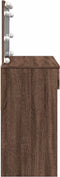 vidaXL - Kaptafel - met - LED - 100x40x120 - cm - bruin - eikenkleurig
