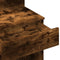 vidaXL - Kaptafel - met - LED - 100x40x130 - cm - gerookt - eikenkleurig