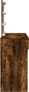 vidaXL - Kaptafel - met - LED - 100x40x130 - cm - gerookt - eikenkleurig