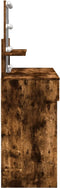 vidaXL - Kaptafel - met - LED - 100x40x130 - cm - gerookt - eikenkleurig