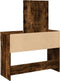 vidaXL - Kaptafel - met - LED - 100x40x130 - cm - gerookt - eikenkleurig
