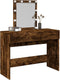 vidaXL - Kaptafel - met - LED - 100x40x130 - cm - gerookt - eikenkleurig