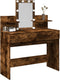 vidaXL - Kaptafel - met - LED - 100x40x130 - cm - gerookt - eikenkleurig