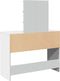 vidaXL - Kaptafel - met - LED - 100x40x130 - cm - wit