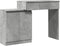 vidaXL - Kaptafel - met - LED - 115x37x110,5 - cm - betongrijs