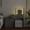 vidaXL - Kaptafel - met - LED - 115x37x110,5 - cm - betongrijs