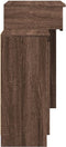 vidaXL - Kaptafel - met - LED - 115x37x110,5 - cm - bruin - eikenkleurig