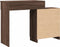 vidaXL - Kaptafel - met - LED - 115x37x110,5 - cm - bruin - eikenkleurig