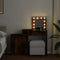 vidaXL - Kaptafel - met - LED - 115x37x110,5 - cm - gerookt - eikenkleurig